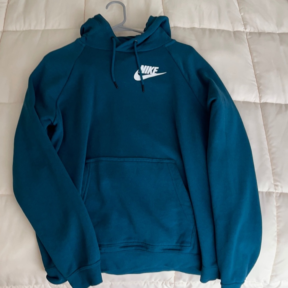 Emerald green/blue Nike sweatshirt